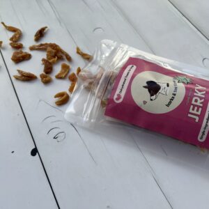 chicken jerky product photo